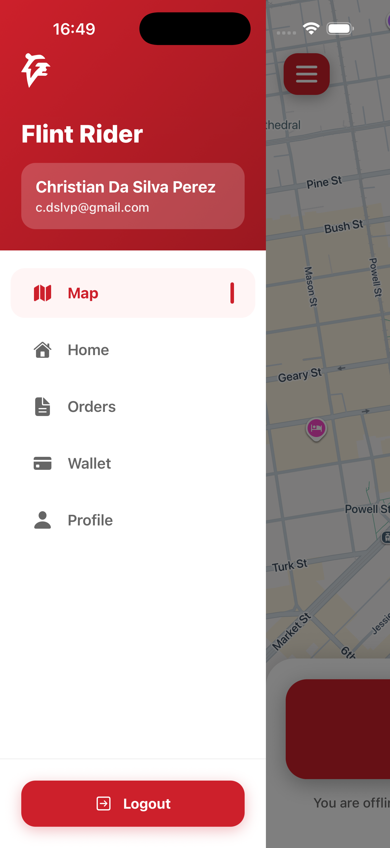 Navigation to profile